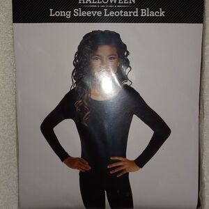 GIRLS BLACK LEOTARD ONE PIECE